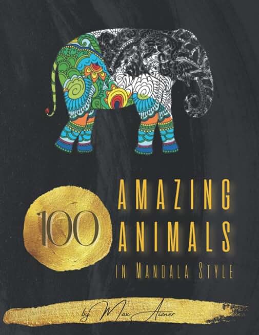 100 Amazing Animals in Mandala Style