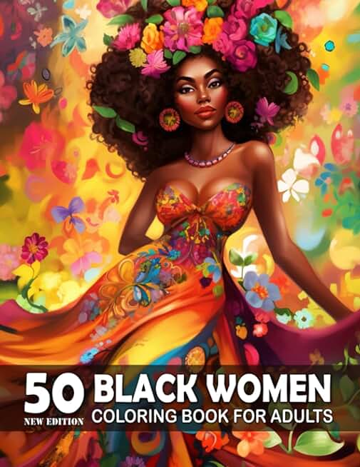 Black Women - Adult Coloring Book