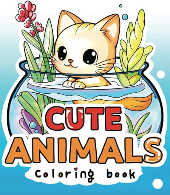 Cute Animals Coloring Book