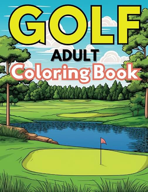 Golf Coloring Book for Adults