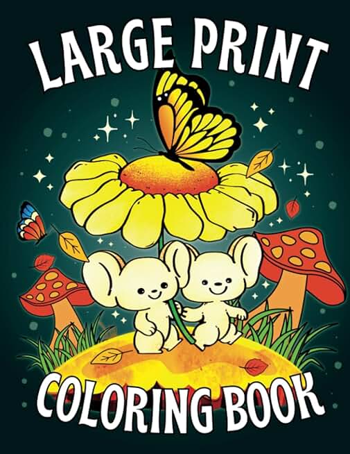 Large Print Coloring Book