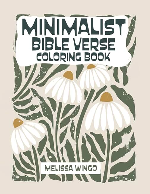 Minimalist Bible Verse Coloring Book