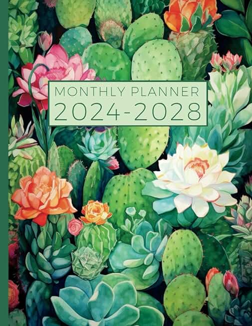 Monthly Planner 2024-2028