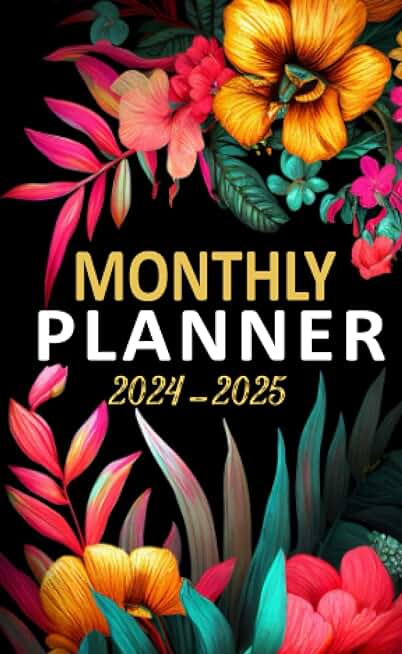 Monthly Pocket Planner 2024-2025 For Purse